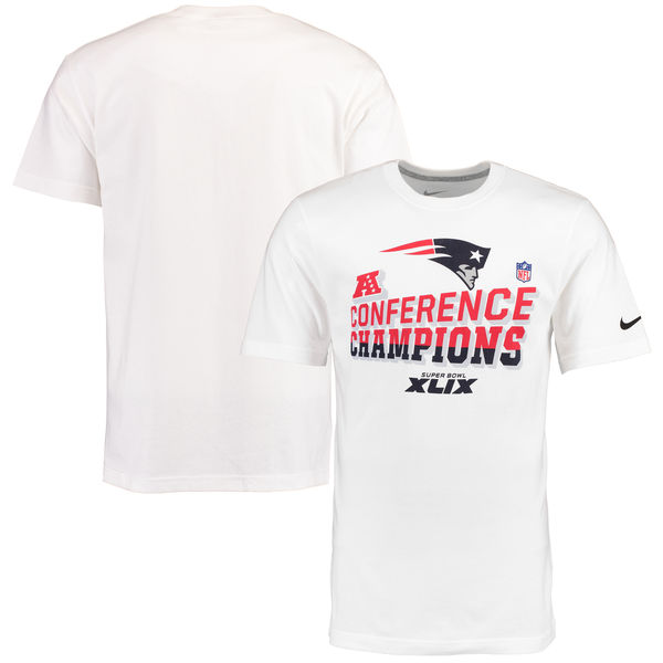 New England Patriots Nike 2014 AFC Champions Trophy Collection Locker Room T-Shirt - White